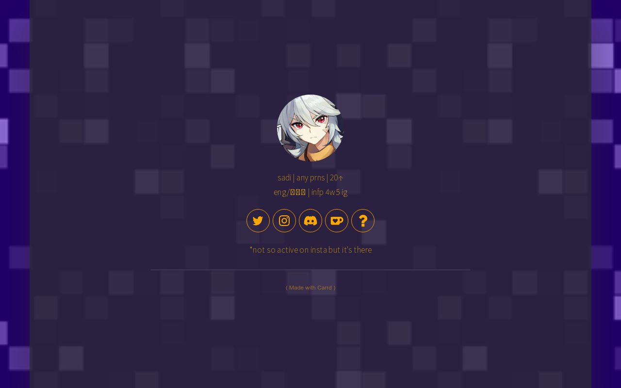 Carrd profile picture for @sadi